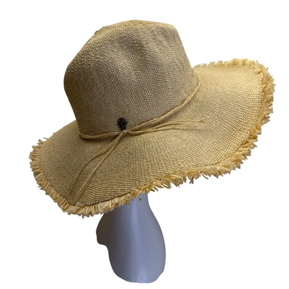 Tommy Bahamas Wide-Brimmed Beige Straw Sun Hat For Woman main image 9